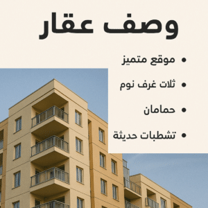 وصف عقاري احترافي 6 وصف عقاري