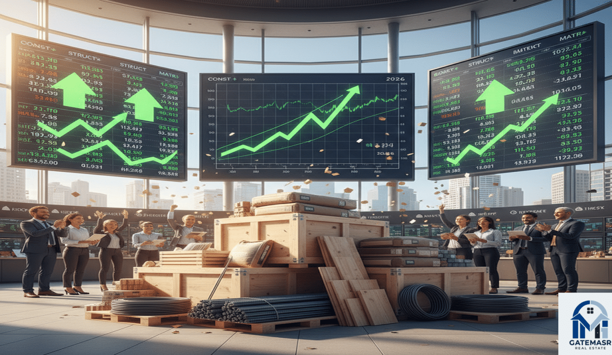 أسعار مواد البناء وتأثيرها على سوق الـ عقارات في مصر (تحليل 2026)