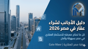 دليل الأجانب لشراء عقار في مصر 2026 5 دليل الأجانب لشراء عقار في مصر 2026