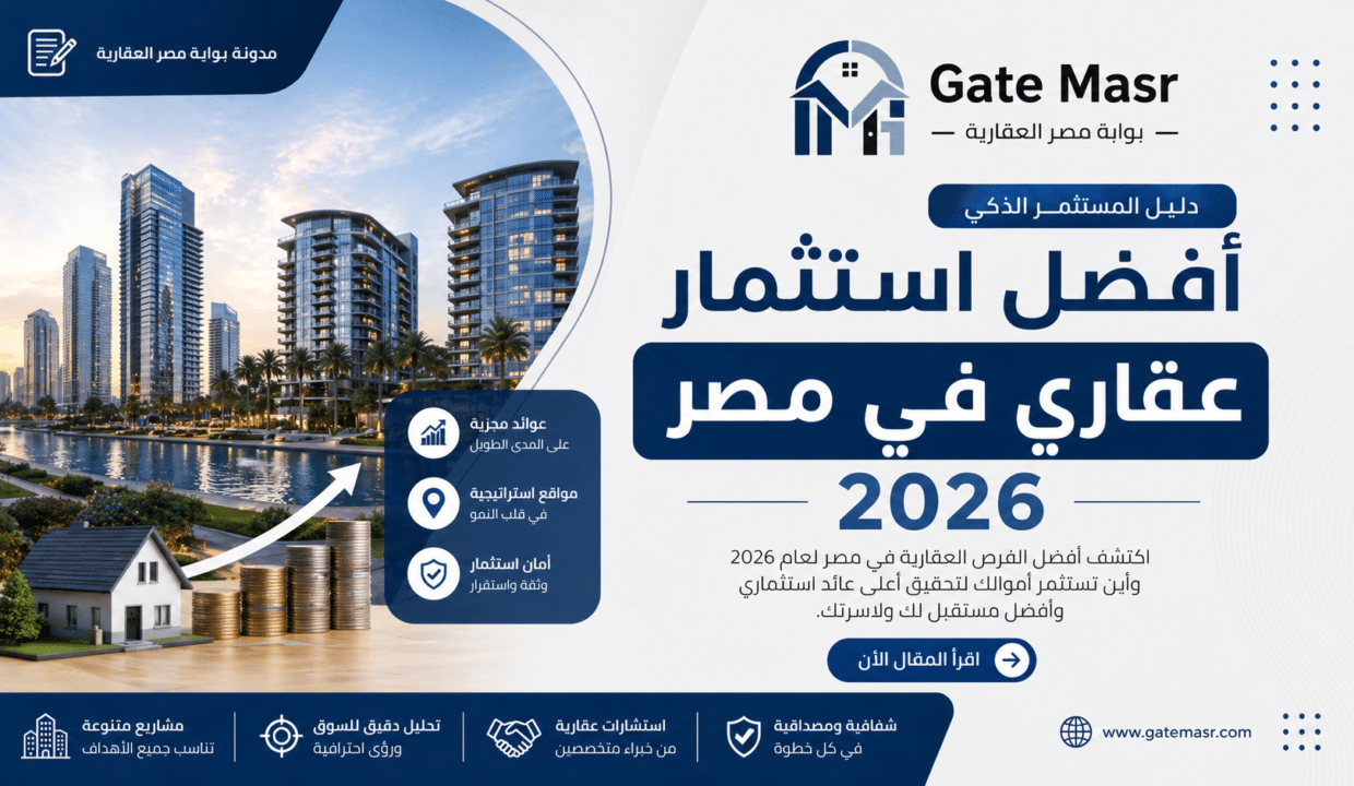 أفضل استثمار عقاري في مصر 2026