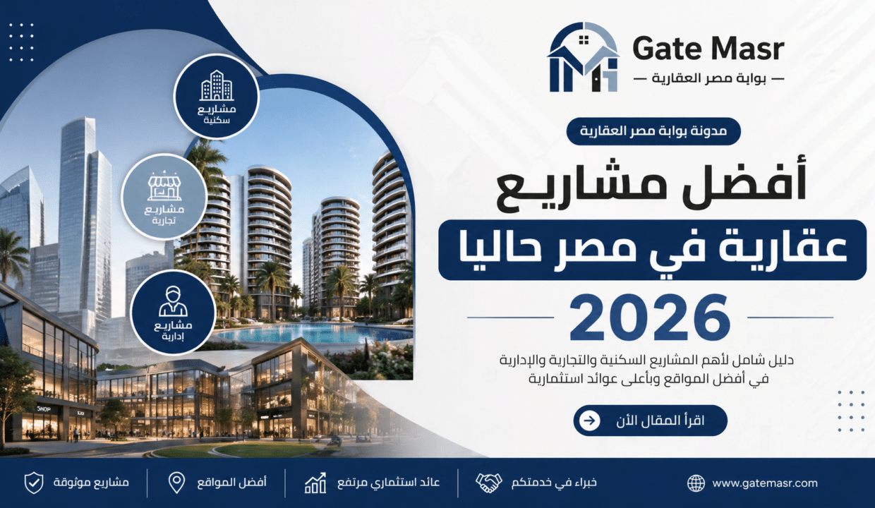 أفضل مشاريع عقارية في مصر حاليا 2026