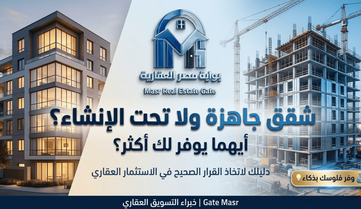 شقق جاهزة ولا تحت الإنشاء؟ أيهما يوفر لك أكثر؟
