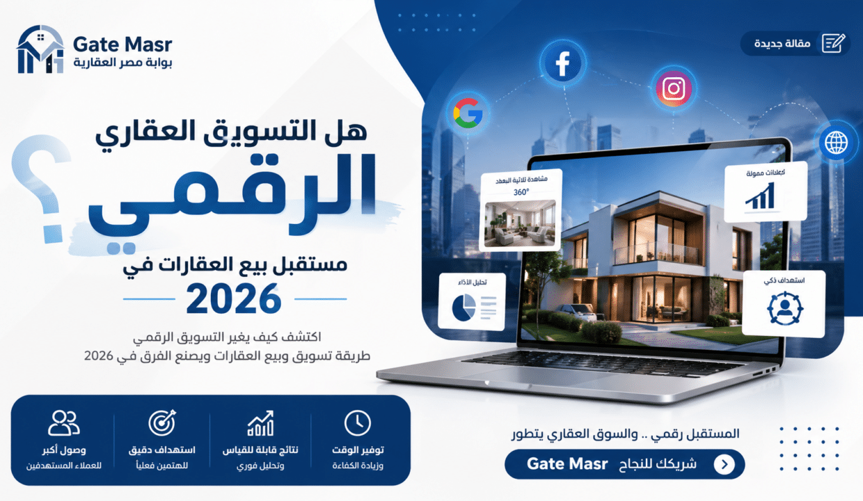 هل التسويق العقاري الرقمي مستقبل بيع العقارات في 2026