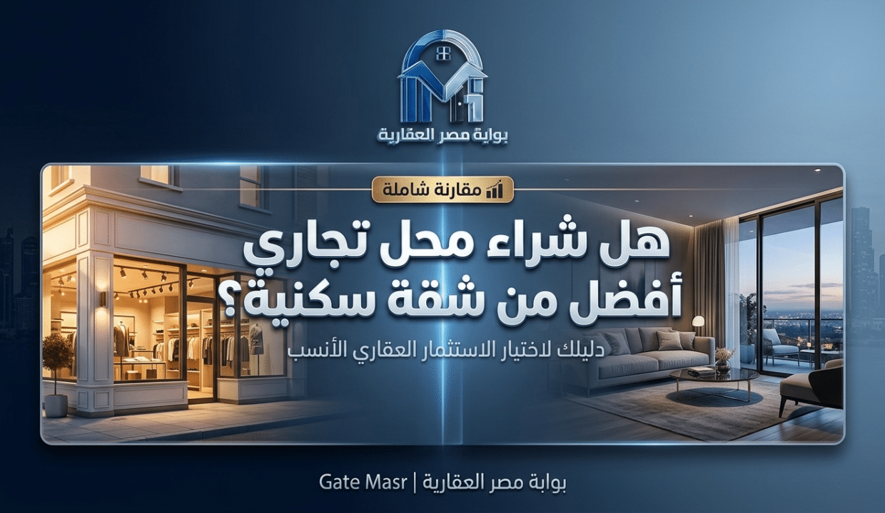 هل شراء محل تجاري أفضل من شقة سكنية؟ 2026