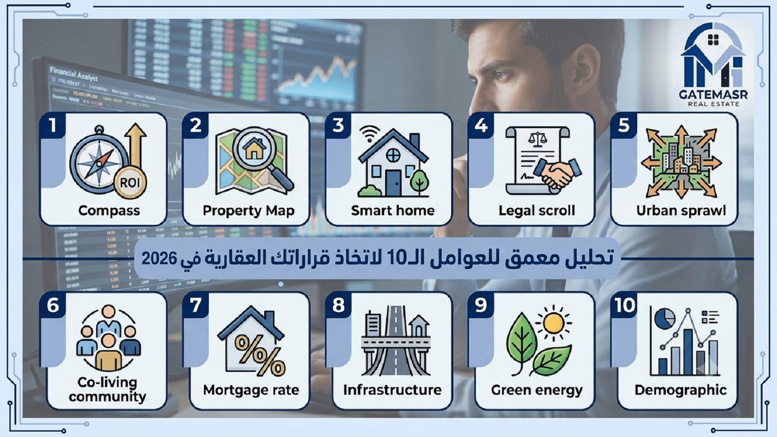 10 عوامل لاتخاذ قراراتك العقارية في 2026 6 10 عوامل لاتخاذ قراراتك العقارية في 2026