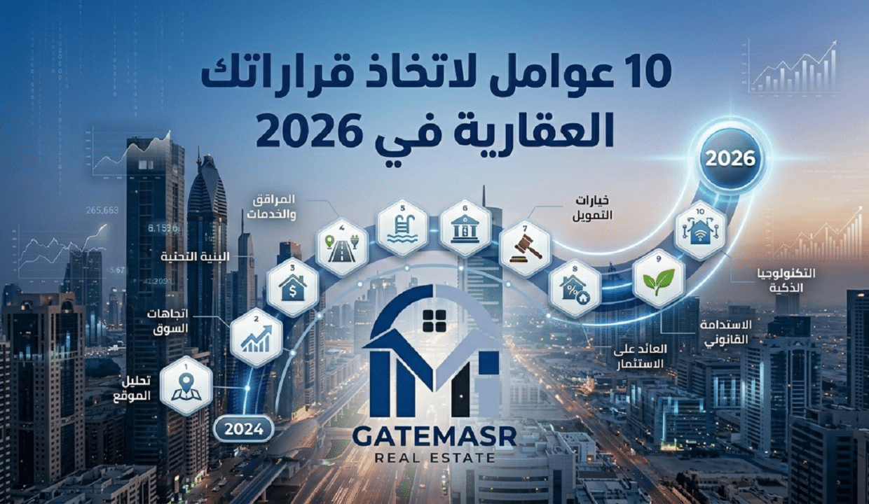 10 عوامل لاتخاذ قراراتك العقارية في 2026