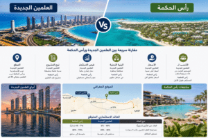 العلمين الجديدة أم رأس الحكمة؟ أيهما أفضل للاستثمار العقاري في مصر؟ 5 العلمين الجديدة أم رأس الحكمة؟ أيهما أفضل للاستثمار العقاري في مصر؟