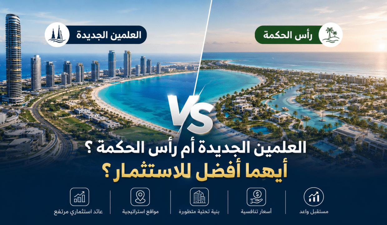 العلمين الجديدة أم رأس الحكمة؟ أيهما أفضل للاستثمار العقاري في مصر؟
