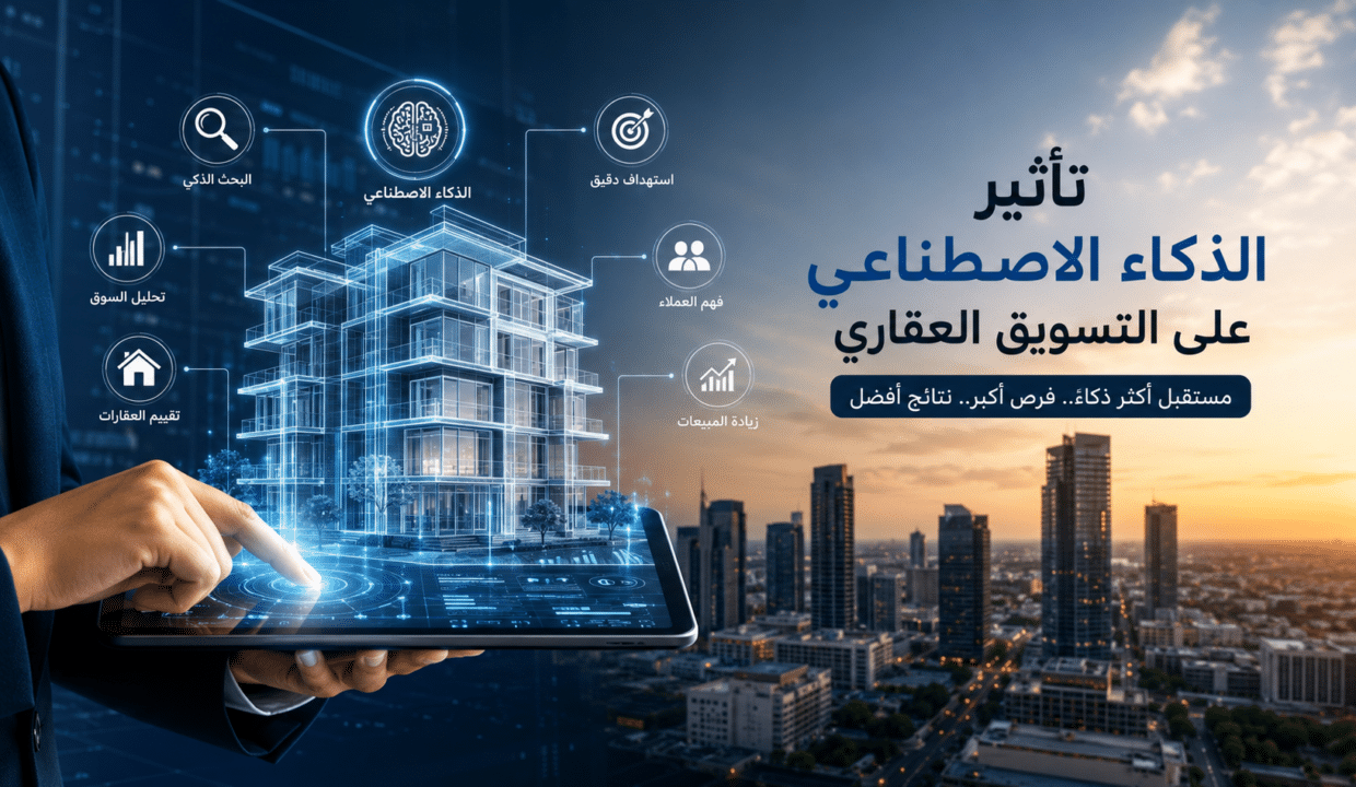 تأثير الذكاء الاصطناعي على التسويق العقاري