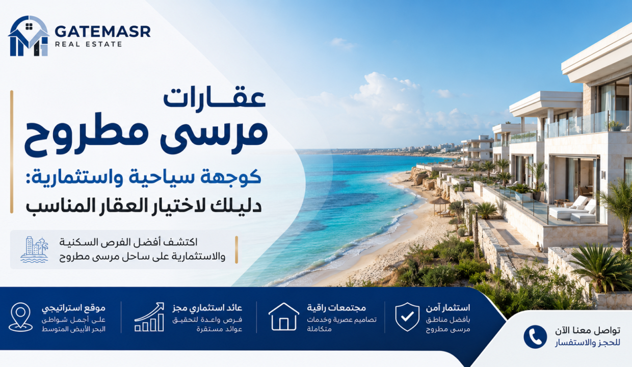 عقارات مرسى مطروح كوجهة سياحية واستثمارية دليلك لاختيار العقار المناسب