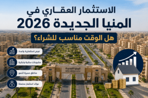 الاستثمار العقاري في المنيا الجديدة 2026