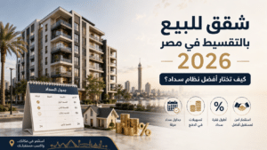 شقق للبيع بالتقسيط في مصر 2026 5 شقق للبيع بالتقسيط