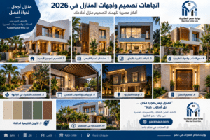 اتجاهات تصميم واجهات المنازل في 2026