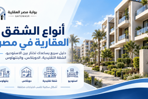 أنواع الشقق العقارية في مصر