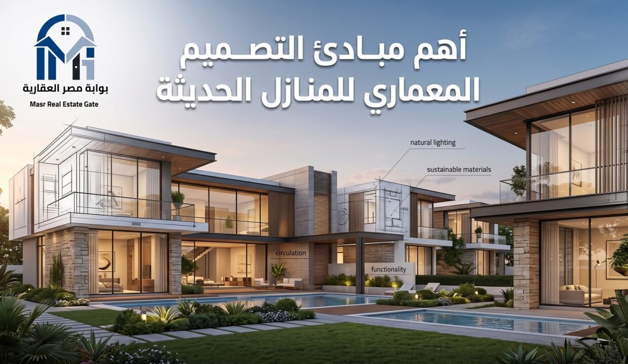 أهم مبادئ التصميم المعماري للمنازل الحديثة