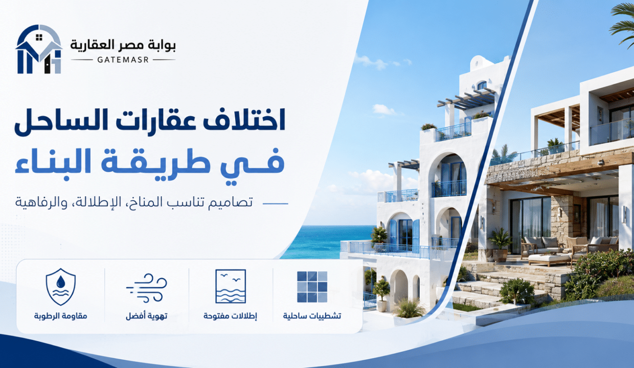 اختلاف عقارات الساحل في طريقة البناء
