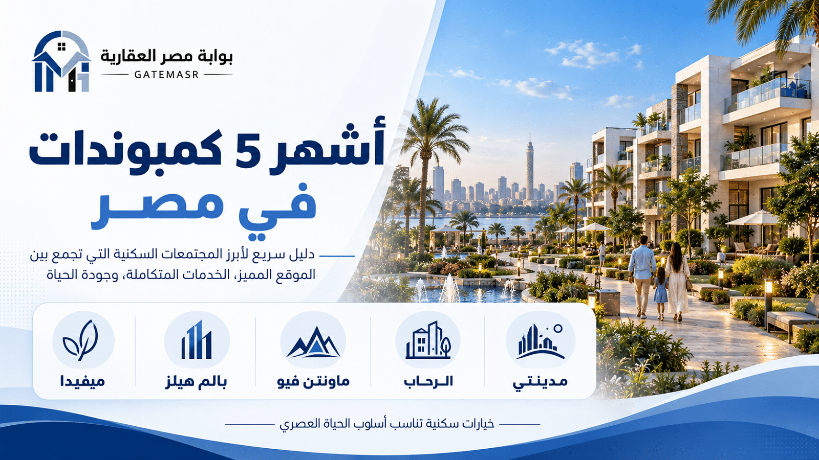 أشهر 5 كمبوندات في مصر