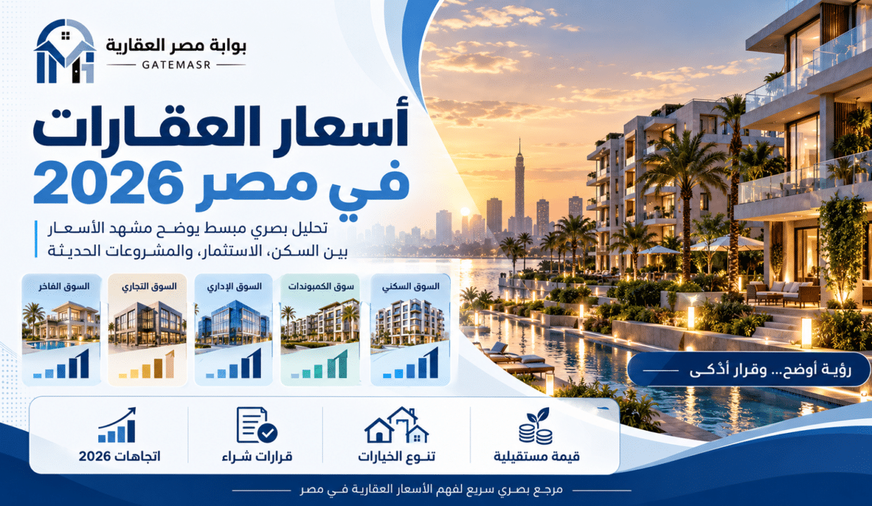 أسعار العقارات في مصر 2026