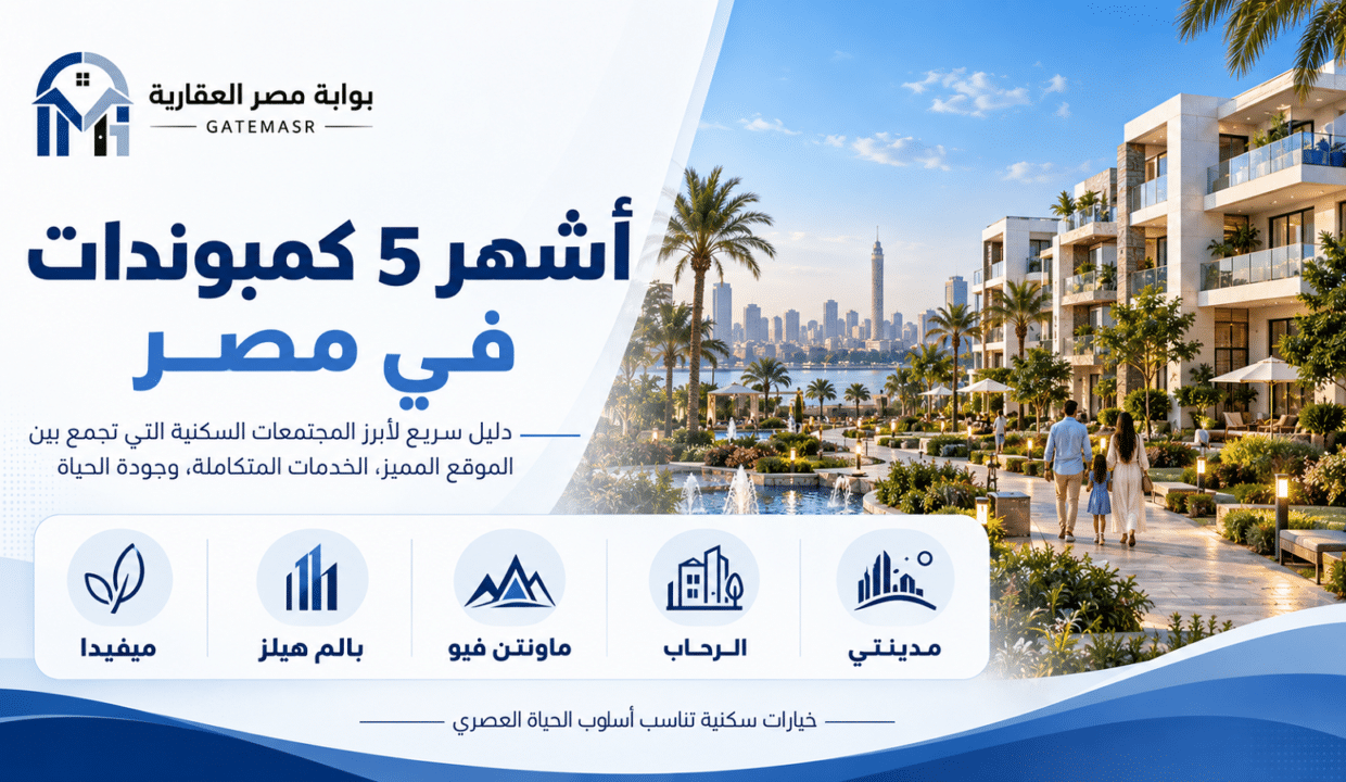 أشهر 5 كمبوندات في مصر