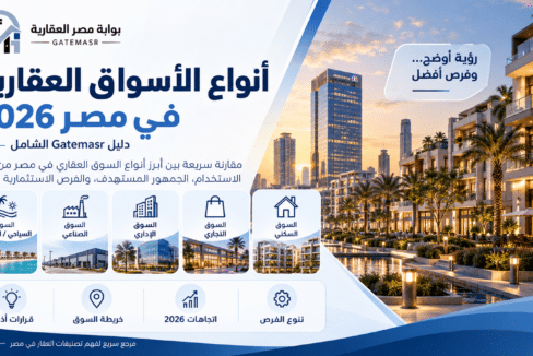 أنواع الأسواق العقارية في مصر 2026 دليل Gatemasr الشامل