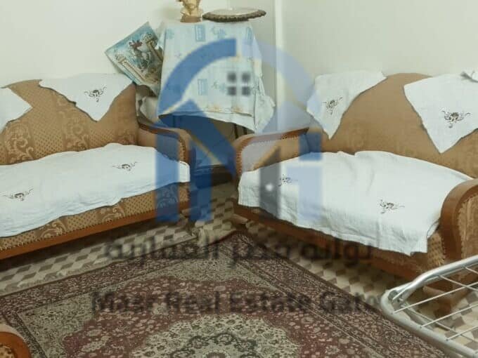 شقة للبيع 98 متر بالدور الأرضي خلف كنيسة المطرانية